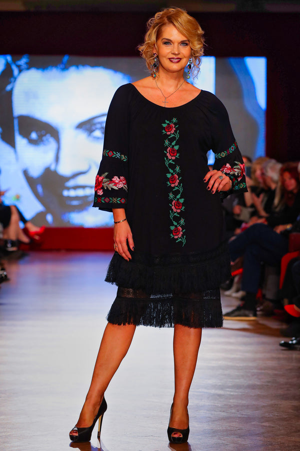 Rochie vascoza neagra  Liza Panait Liza Panait Online Boutique